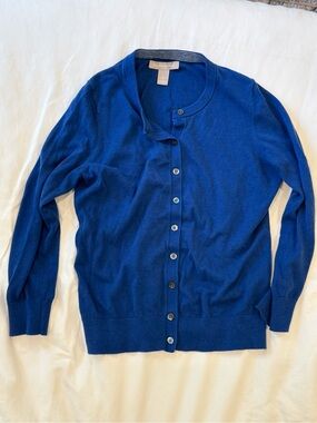 Banana Republic Women's Cobalt Blue Button Cardigan